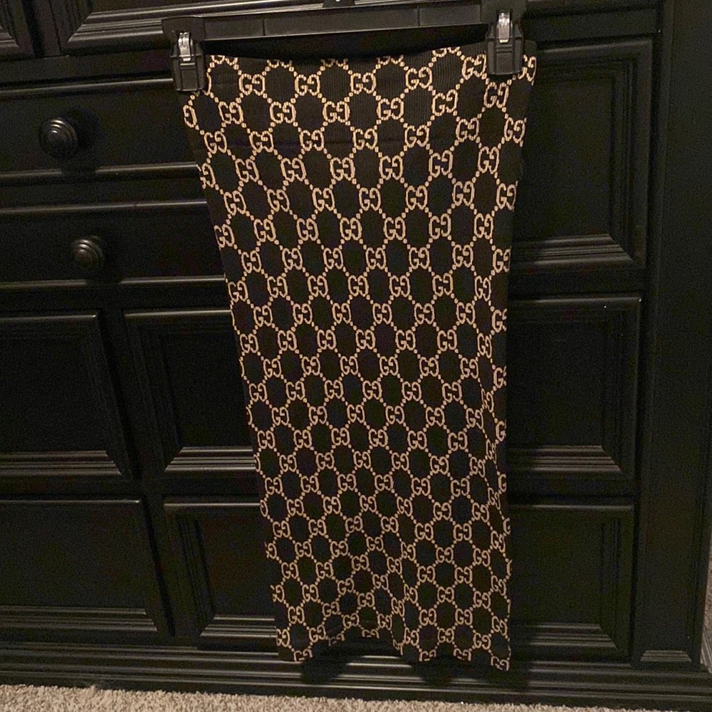 GG logo tube top dress